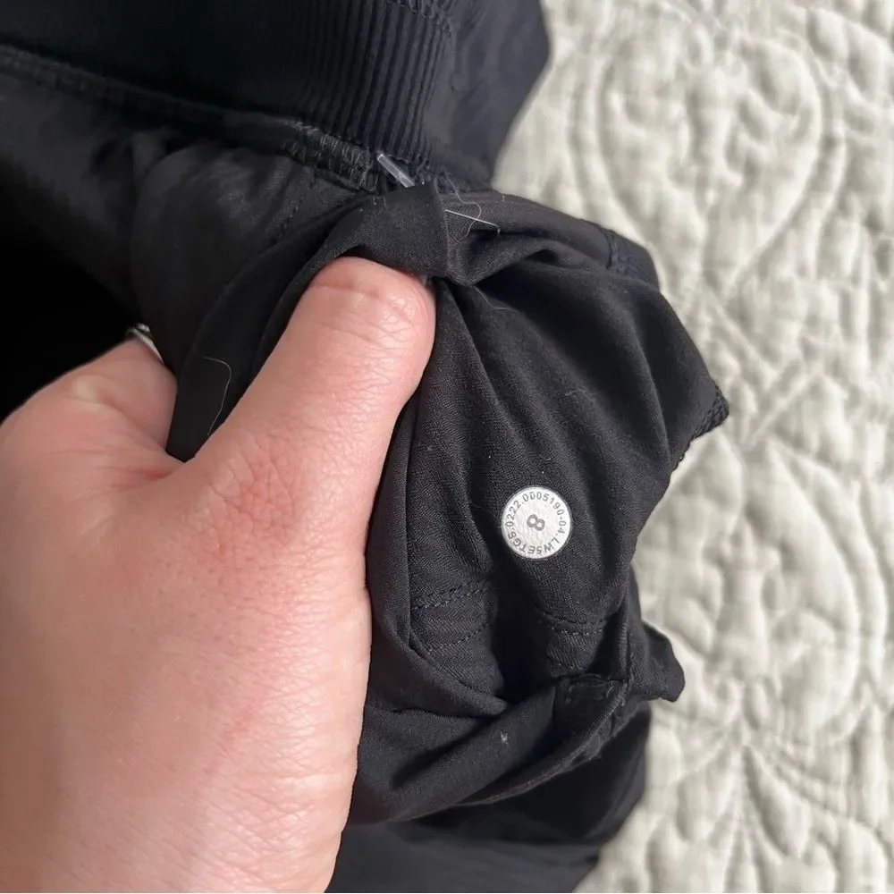 Lululemon black dance studio joggers size 8